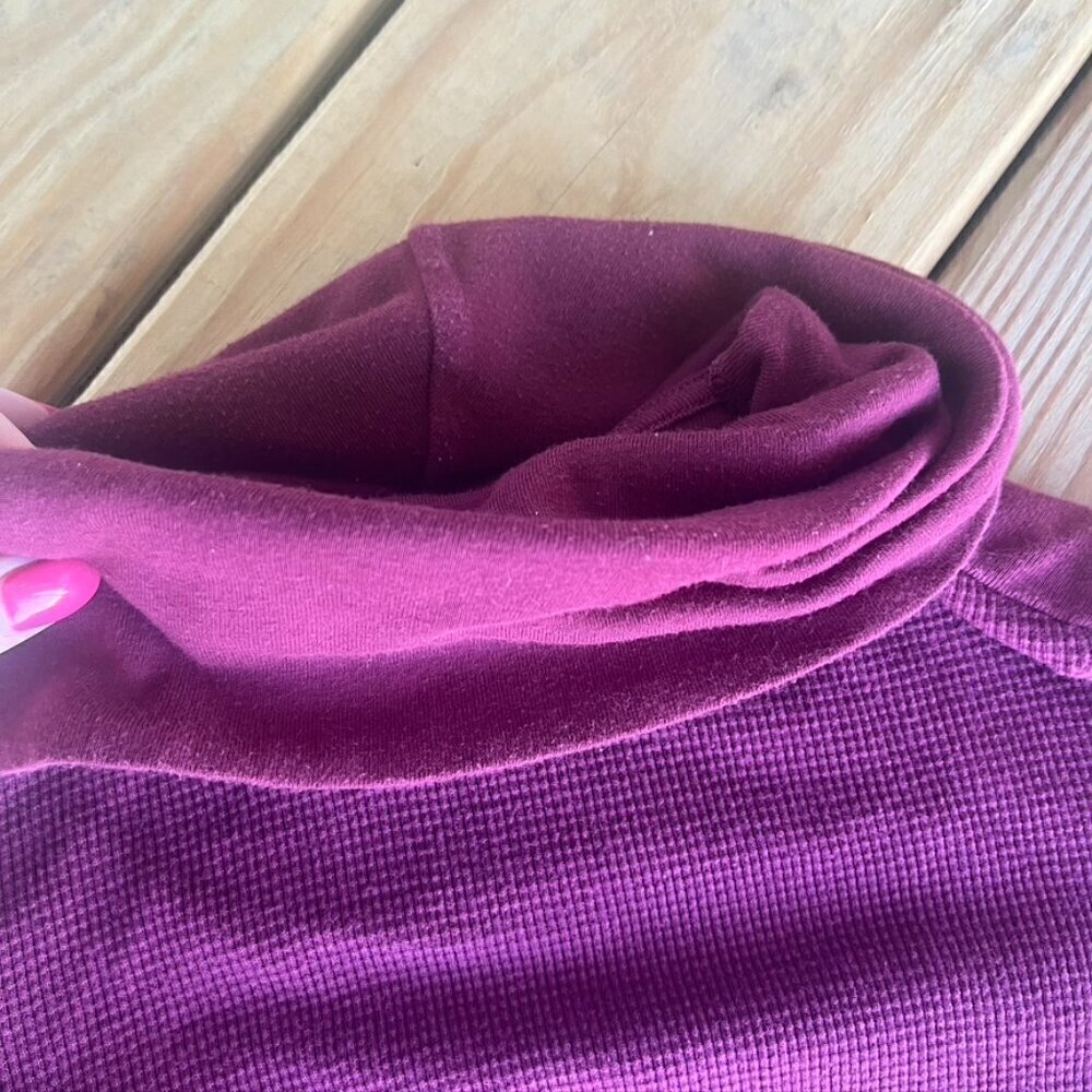 ** Michael Stars Evereve Cowlneck Sweater Waffle knit Shirt Small - Picture 7 of 10